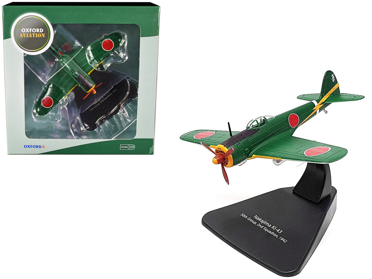 Nakajima Ki-43 Hayabusa Fighter Plane 50th Group 2nd Squadron (1942) "Oxford Aviation" Series 1/72 Diecast Model Airplane by Oxford Diecast LuxuryLifeWay Online Store
