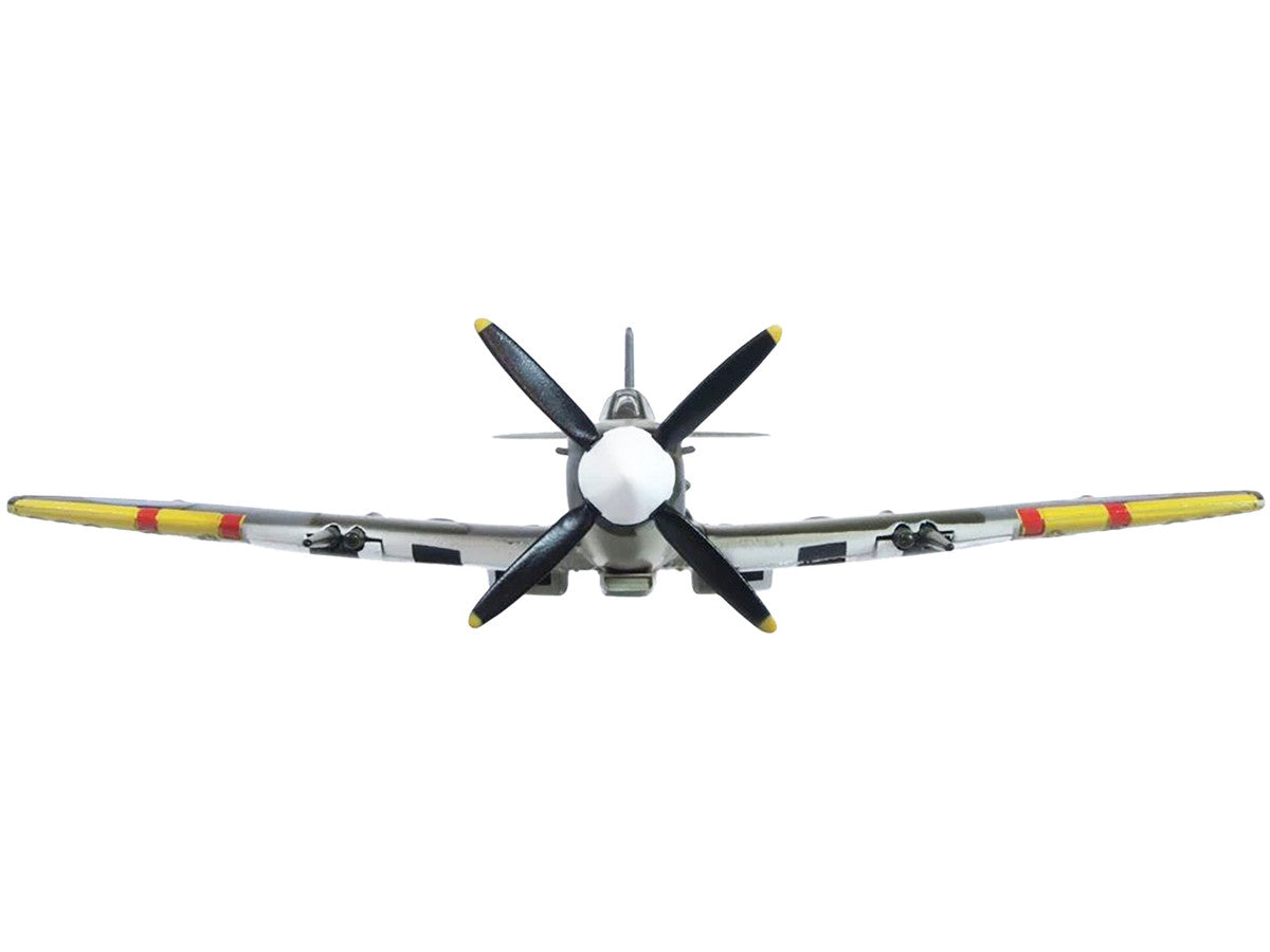 Supermarine Spitfire Mk IXE Fighter Aircraft "21-T 443 Squadron 127 Wing Belgium" (1945) Royal Canadian Air Force "Oxford Aviation" Series 1/72 Diecast Model Airplane by Oxford Diecast LuxuryLifeWay Online Store