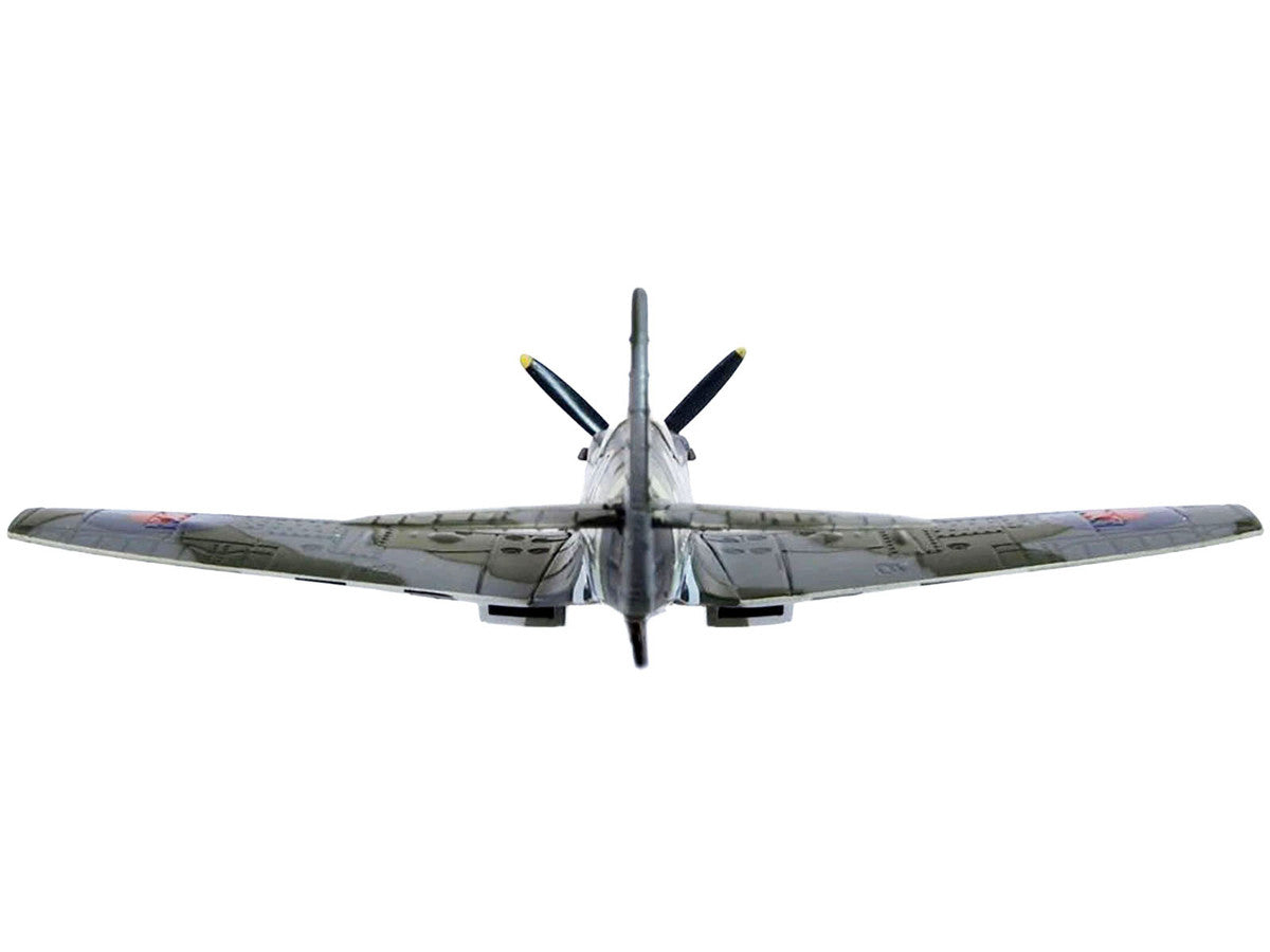 Supermarine Spitfire Mk IXE Fighter Aircraft "21-T 443 Squadron 127 Wing Belgium" (1945) Royal Canadian Air Force "Oxford Aviation" Series 1/72 Diecast Model Airplane by Oxford Diecast LuxuryLifeWay Online Store