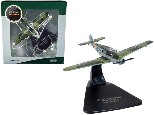 Messerschmitt Bf 108/Nord Pingouin War Plane NJ-C11 Duxford "Oxford Aviation" Series 1/72 Diecast Model Airplane by Oxford Diecast LuxuryLifeWay Online Store