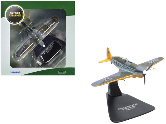Morane-Saulnier M.S.406 Fighter Aircraft "KG200 Ossun-Tarbes France" (1943) German Luftwaffe "Oxford Aviation" Series 1/72 Diecast Model Airplane by Oxford Diecast LuxuryLifeWay Online Store