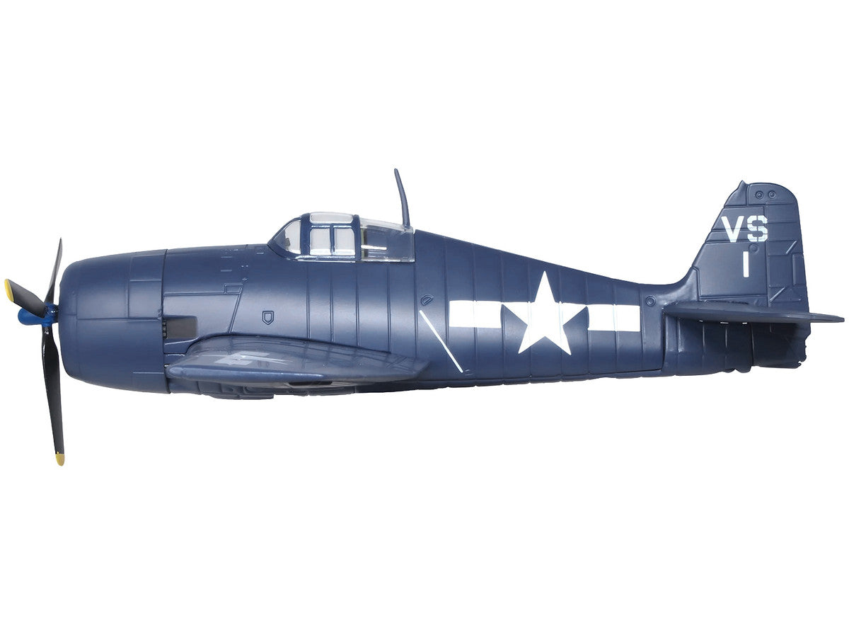 Grumman Hellcat F6F-5 Fighter Aircraft "Lt. Cdr. Willard E. Eder VS-1" (1945) United States Navy "Oxford Aviation" Series 1/72 Diecast Model Airplane by Oxford Diecast LuxuryLifeWay Online Store