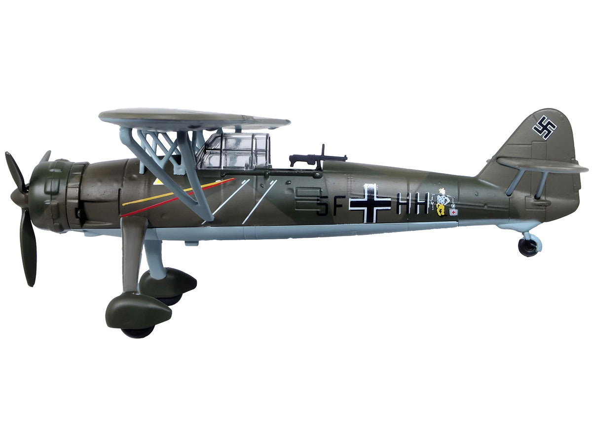 Henschel Hs 126 A-1 Reconnaissance Aircraft "Hannes Gaub Gerd Scroder 1.(H)/14 Invasion of Poland" (1939) German Luftwaffe "Oxford Aviation" Series 1/72 Diecast Model Airplane by Oxford Diecast LuxuryLifeWay Online Store