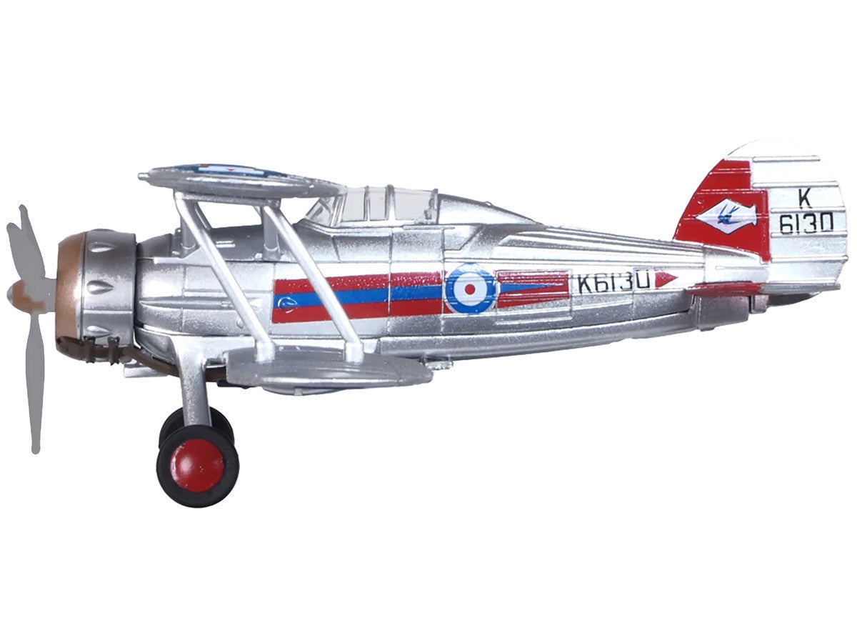 Gloster Gladiator Fighter Aircraft "No. 72 Squadron Church Fenton" (1937) British Royal Air Force "Oxford Aviation" Series 1/72 Diecast Model Airplane by Oxford Diecast LuxuryLifeWay Online Store
