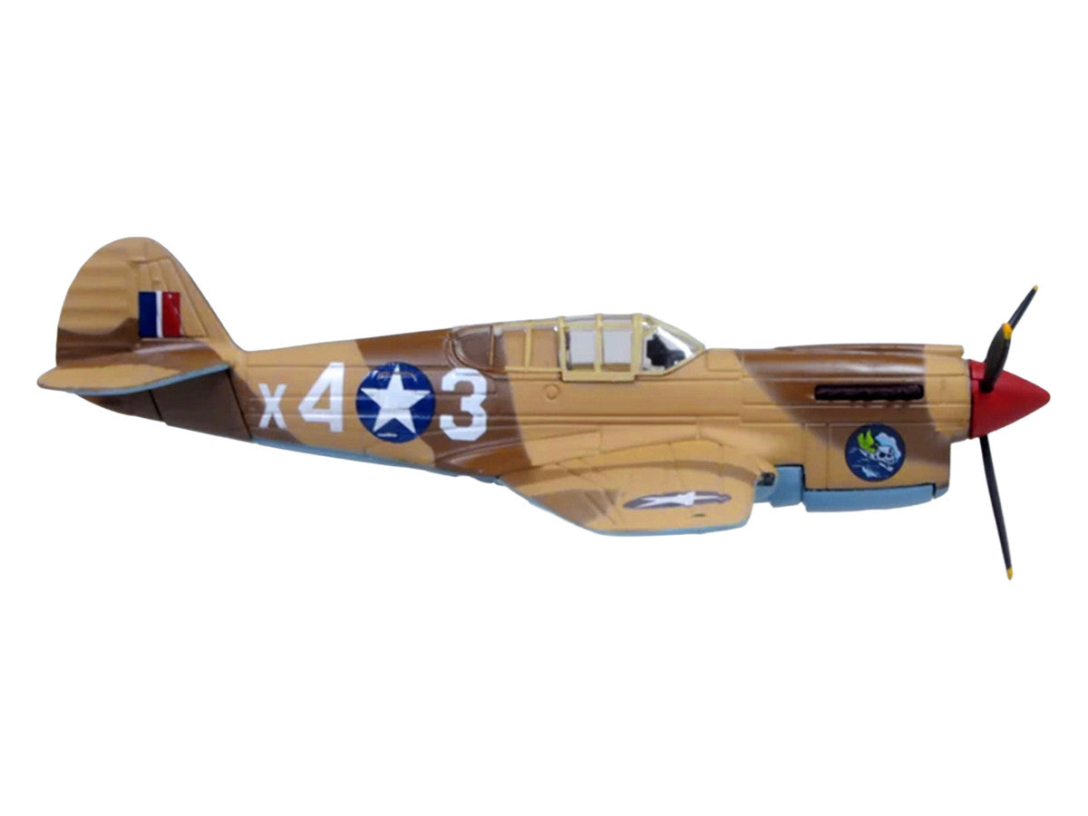 Curtiss Warhawk P-40E Fighter Aircraft "Miss Memphis 85th Fighter Squadron 79th Fighter Group North Africa" (1943) United States Army Air Forces "Oxford Aviation" Series 1/72 Diecast Model Airplane by Oxford Diecast LuxuryLifeWay Online Store