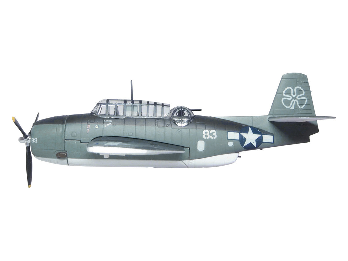 Grumman Avenger TBM-1C Aircraft "White 83 Blopsy VC-76 Petrof Bay" (1945) United States Navy "Oxford Aviation" 1/72 Diecast Model Airplane by Oxford Diecast LuxuryLifeWay Online Store