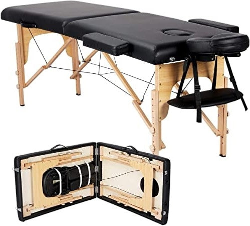 Black Adjustable Portable Massage Folding Table LuxuryLifeWay Online Store