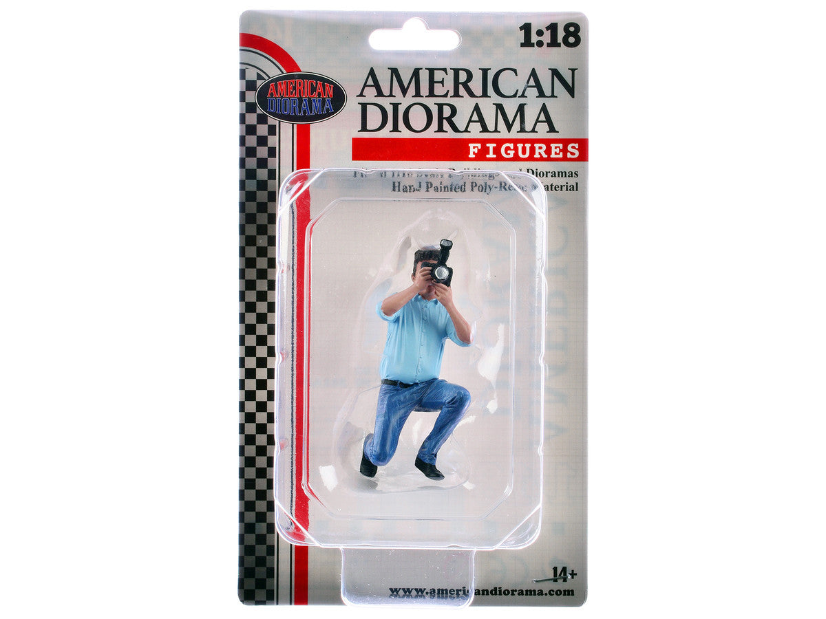 "Photographers" Figure #3 for 1/18 Scale Models by American Diorama LuxuryLifeWay Online Store