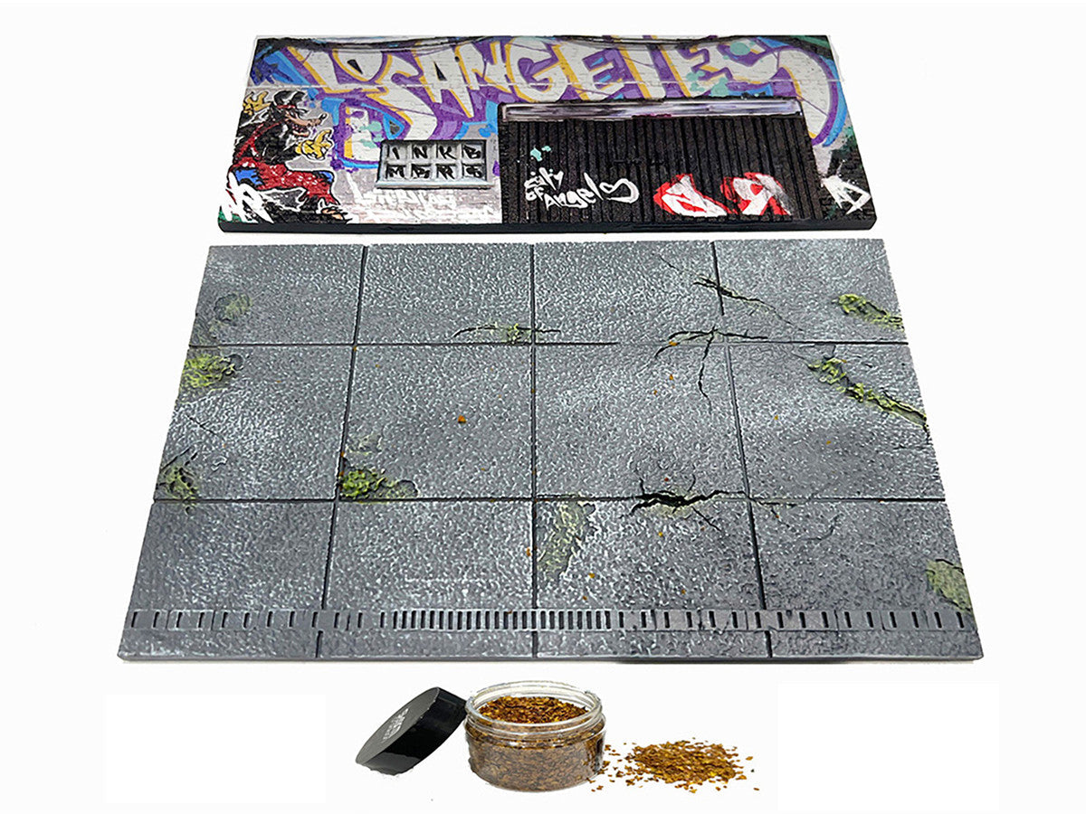 "American Diorama X INK BMBRS - LA Graffiti" Street Art Diorama for 1/64 Scale Models by American Diorama LuxuryLifeWay Online Store