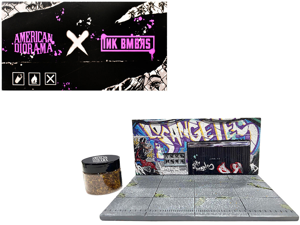 "American Diorama X INK BMBRS - LA Graffiti" Street Art Diorama for 1/64 Scale Models by American Diorama LuxuryLifeWay Online Store