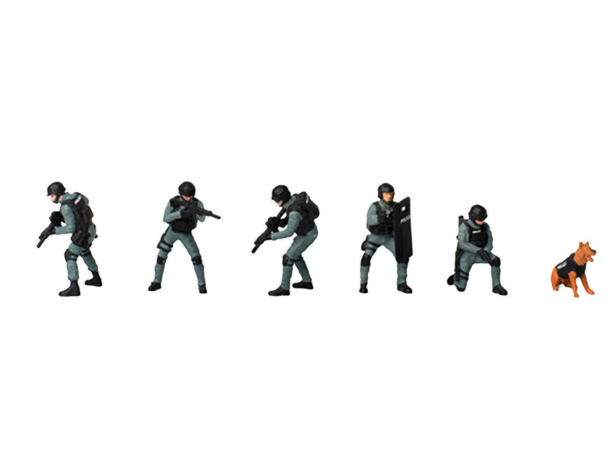 "Tactical Ops Alpha Team" 6 piece Diecast Figure Set (6 Figures) Limited Edition for 1/64 Scale Models by American Diorama LuxuryLifeWay Online Store