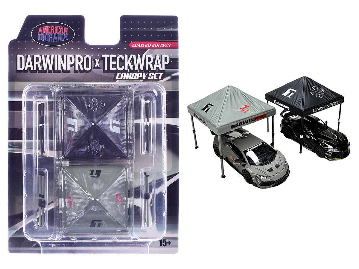 "DarwinPro x Teckwrap" Canopy 2 Piece Set Limited Edition for 1/64 Scale Models by American Diorama LuxuryLifeWay Online Store