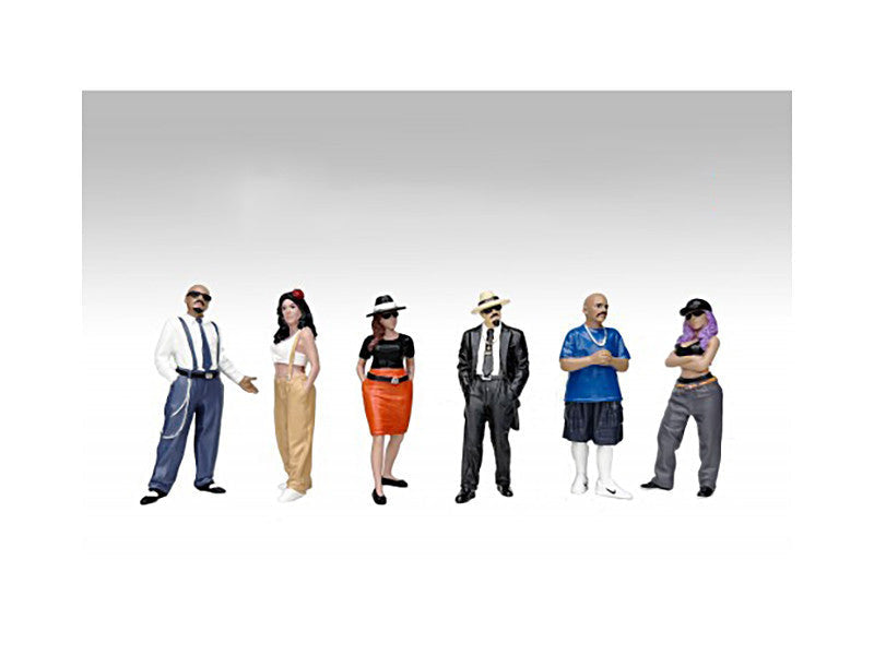 "Hanging Out 3" 6 piece Figure Set for 1/24 Scale Models by American Diorama LuxuryLifeWay Online Store