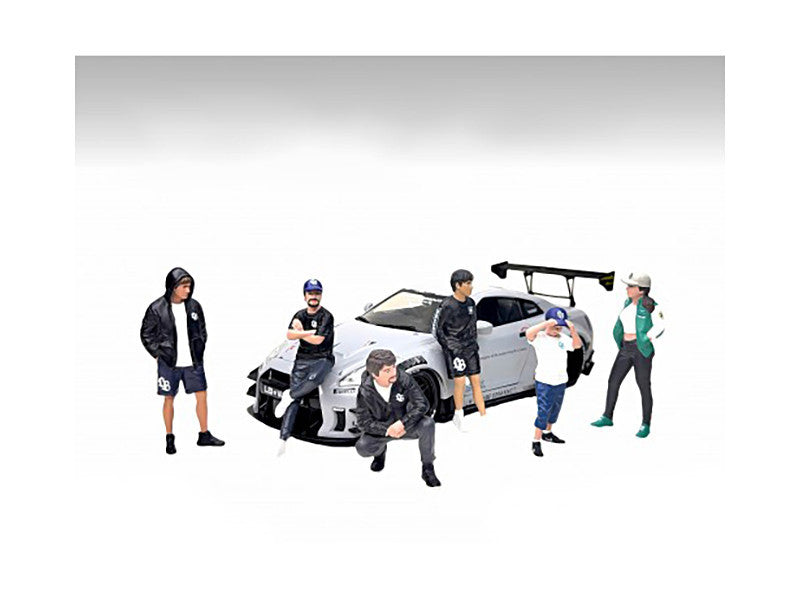 "LB Nation" 6 piece Figure Set for 1/24 Scale Models by American Diorama LuxuryLifeWay Online Store
