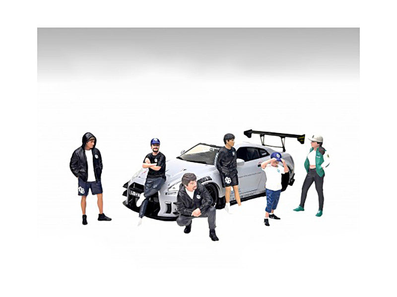 "LB Nation" 6 piece Figure Set for 1/18 Scale Models by American Diorama LuxuryLifeWay Online Store