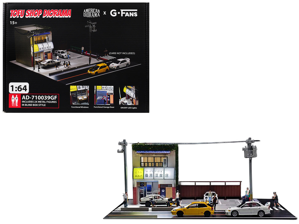 Akina Tofu Shop Diorama Set "American Diorama X G-Fans" Series for 1/64 Scale Models by American Diorama LuxuryLifeWay Online Store