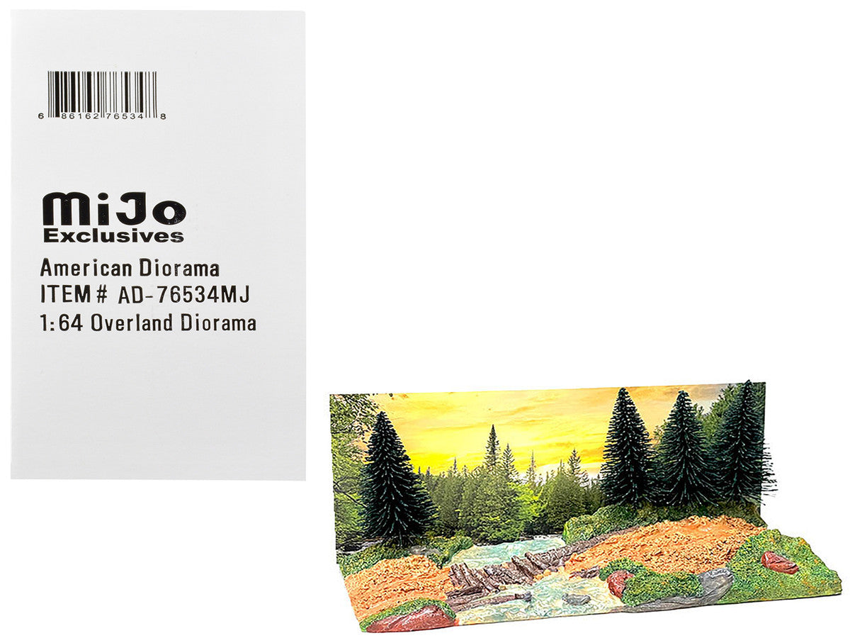 "Overland Off-Road" Diorama with Forest Background for 1/64 Scale Models by American Diorama LuxuryLifeWay Online Store