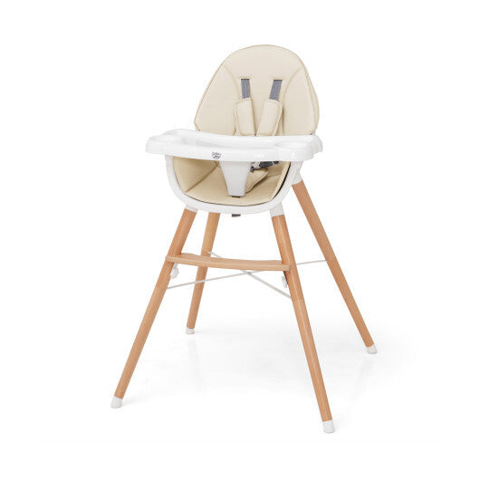 Baby High Chair with Dishwasher Safe Tray-Beige LuxuryLifeWay Online Store