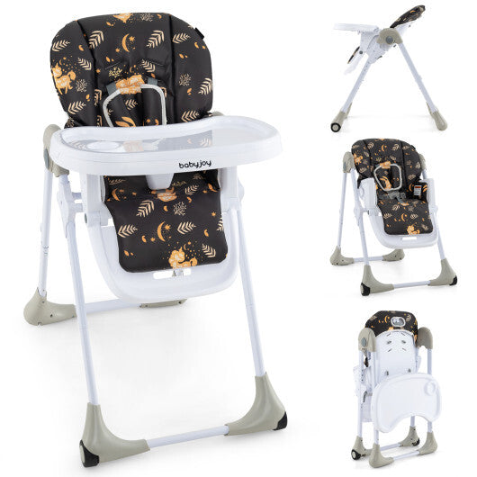 3-In-1 Convertible Baby High Chair for Toddlers-Dark Brown - Color: Dark Brown LuxuryLifeWay Online Store