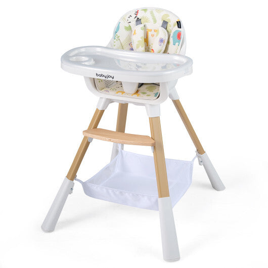 4 in 1 High Chair for Babies Convertible Toddler Highchair-Multicolor LuxuryLifeWay Online Store