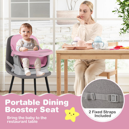 16-in-1 Baby High Chair with Activity Center and Booster Seat for Babies and Toddlers-Pink - Color: Pink LuxuryLifeWay Online Store