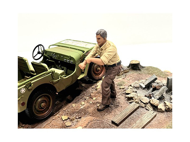 "4X4 Mechanic" Figure 3 for 1/18 Scale Models by American Diorama LuxuryLifeWay Online Store