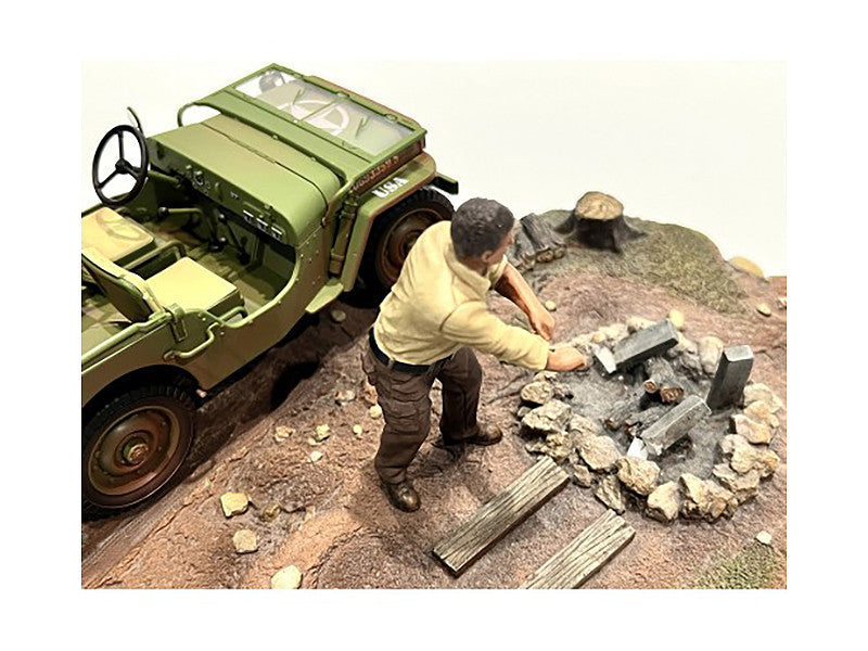 "4X4 Mechanic" Figure 3 for 1/18 Scale Models by American Diorama LuxuryLifeWay Online Store