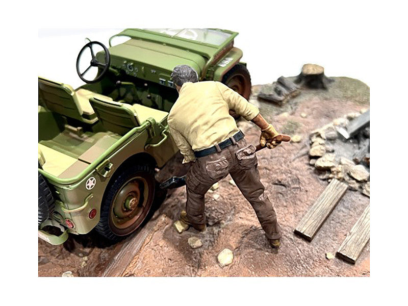 "4X4 Mechanic" Figure 4 for 1/18 Scale Models by American Diorama LuxuryLifeWay Online Store