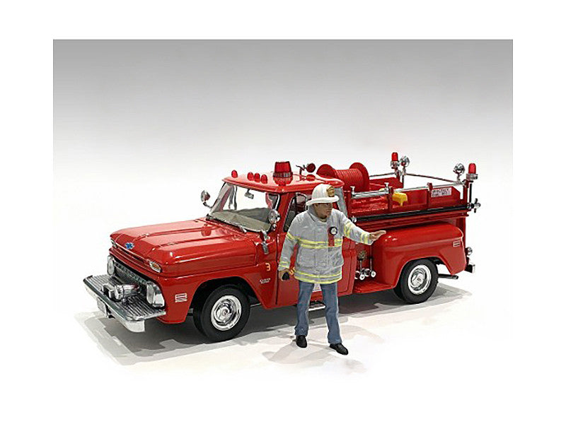 "Firefighters" 6 piece Figure Set (4 Males 1 Dog 1 Accessory) for 1/18 Scale Models by American Diorama LuxuryLifeWay Online Store