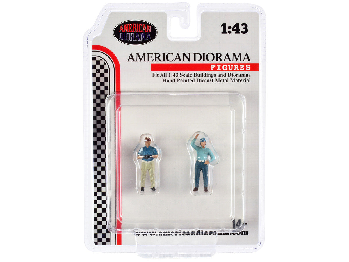 "Racing Legends" 50's Set of 2 Diecast Figures for 1/43 Scale Models by American Diorama LuxuryLifeWay Online Store