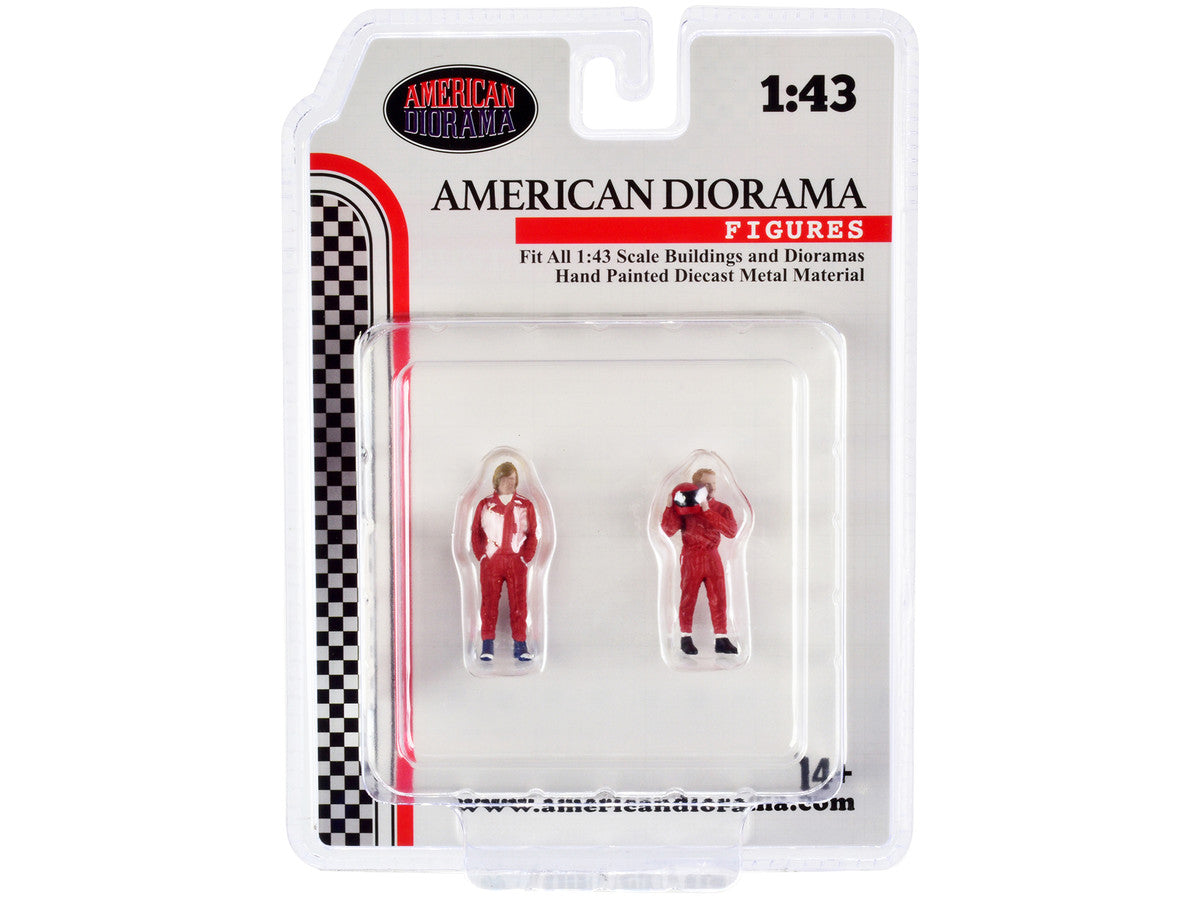 "Racing Legends" 70's Set of 2 Diecast Figures for 1/43 Scale Models by American Diorama LuxuryLifeWay Online Store