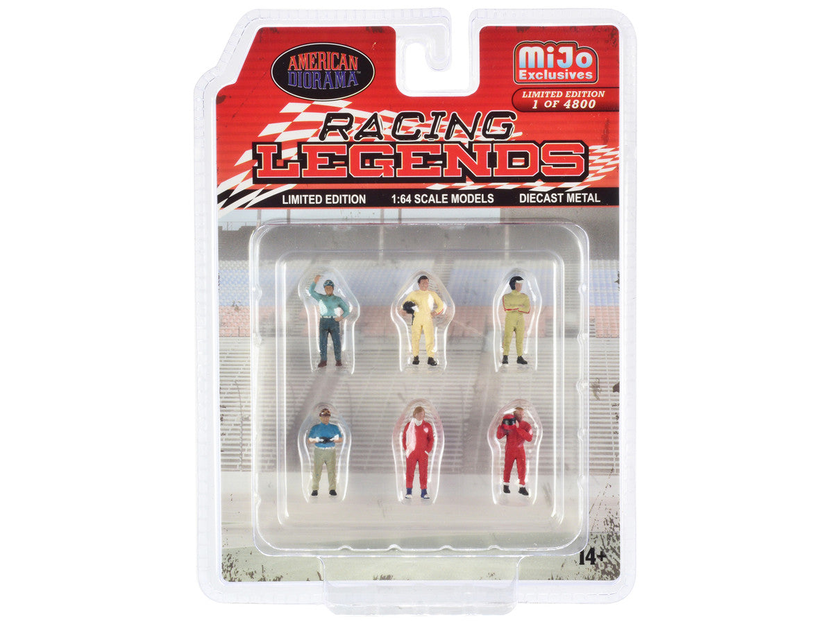 "Racing Legends" 6 piece Diecast Set (6 Driver Figures) Limited Edition to 4800 pieces Worldwide 1/64 Scale Models by American Diorama LuxuryLifeWay Online Store