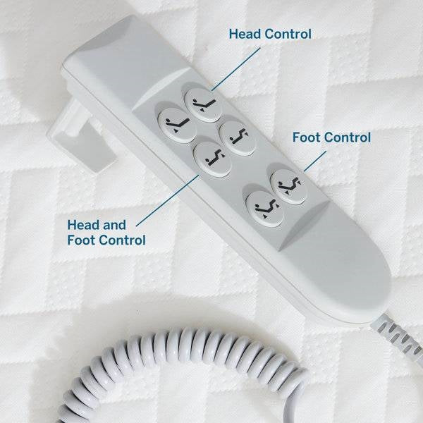 Queen Size Electric Head Foot Adjustable Bed Base with Remote LuxuryLifeWay Online Store