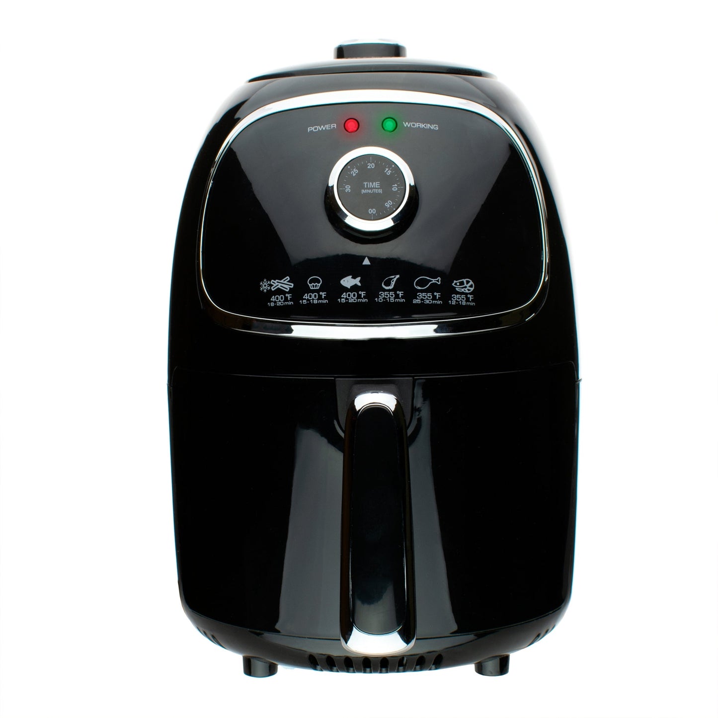 Brentwood AF-202BK 2 Quart Small Electric Air Fryer Black with Timer and Temp Control LuxuryLifeWay Online Store