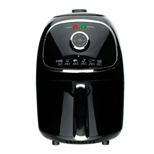 Brentwood AF-202BK 2 Quart Small Electric Air Fryer Black with Timer and Temp Control LuxuryLifeWay Online Store