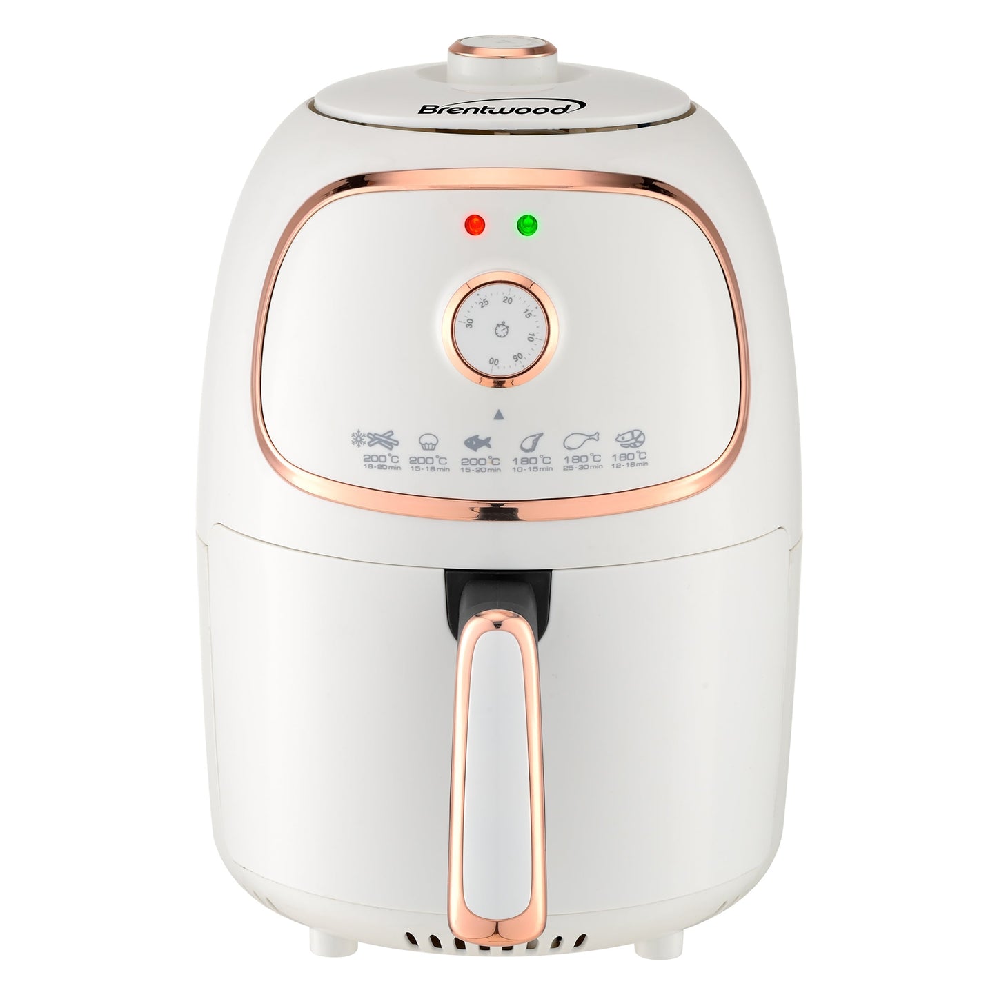 Brentwood 2 Quart Small Electric Air Fryer with Timer and Temp Control- White LuxuryLifeWay Online Store