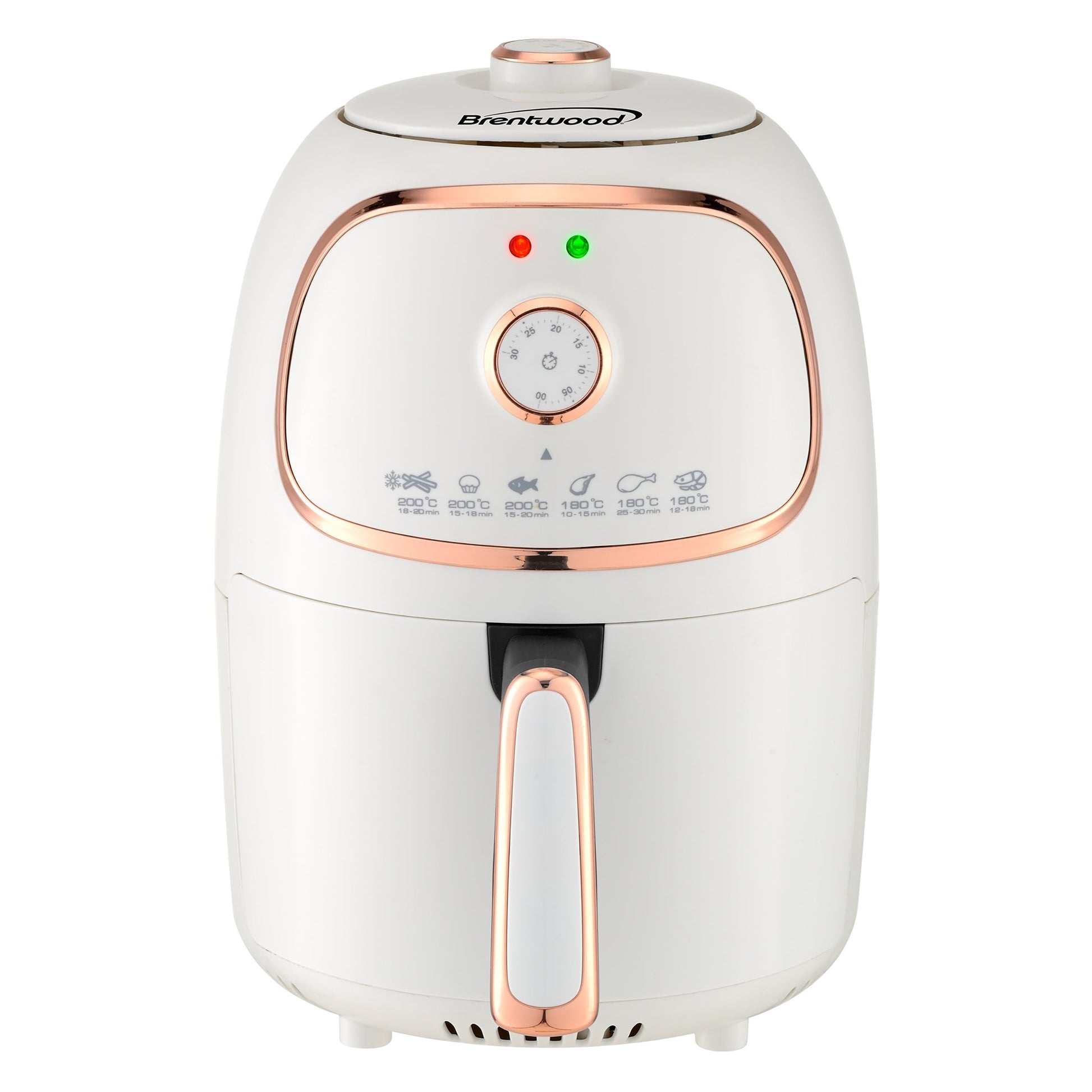 Brentwood 2 Quart Small Electric Air Fryer with Timer and Temp Control- White LuxuryLifeWay Online Store