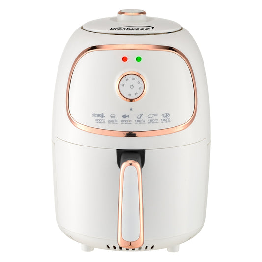 Brentwood 2 Quart Small Electric Air Fryer with Timer and Temp Control- White LuxuryLifeWay Online Store