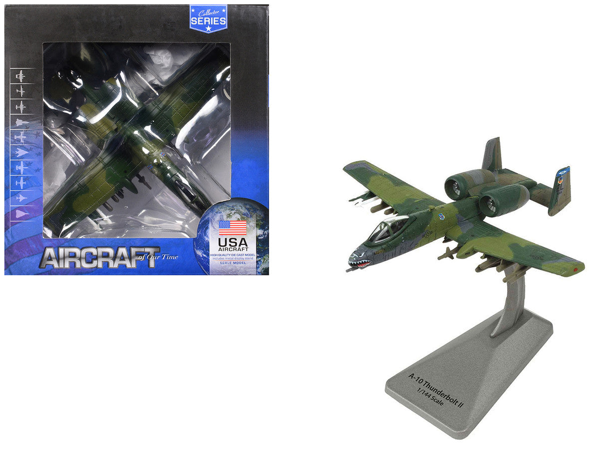 Fairchild Republic A-10 Thunderbolt II Aircraft "23rd TFW 74th TFS Flying Tigers" United States Air Force "Collector Series" 1/144 Diecast Model by Air Force 1 LuxuryLifeWay Online Store