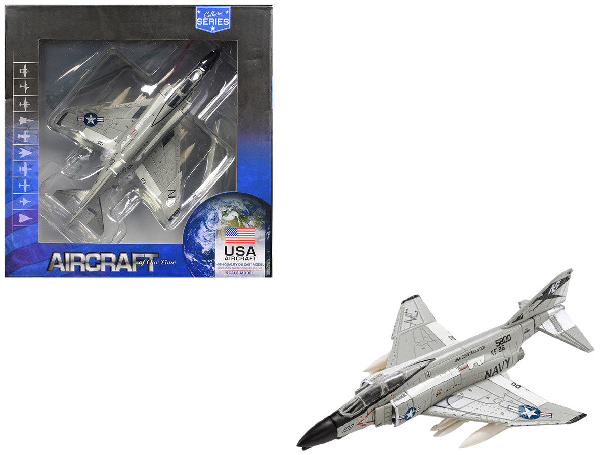 McDonnell Douglas F-4 Phantom II Aircraft "VF-96 Fighting Falcons Showtime 100 Lieutenant Randy Cunningham USS Constellation Vietnam" (1972) United States Navy "Collector Series" 1/144 Diecast Model by Air Force 1 LuxuryLifeWay Online Store