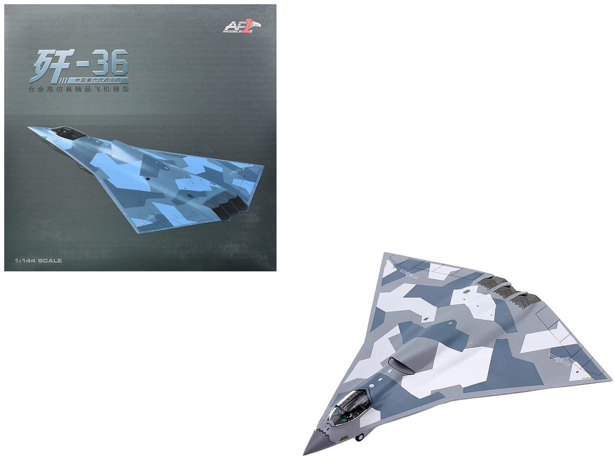 CAC J-36 Stealth Aircraft "People's Liberation Army Air Force" 1/144 Diecast Model by Air Force 1 LuxuryLifeWay Online Store