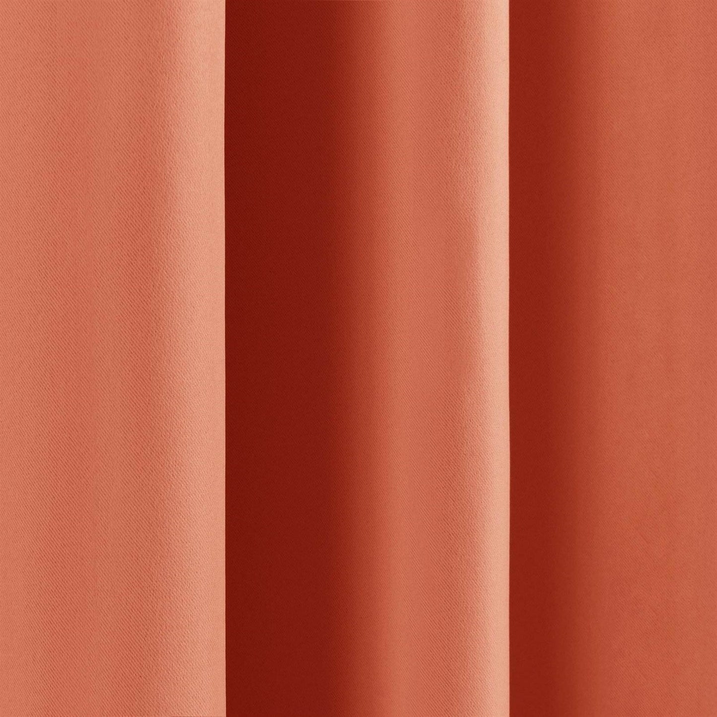 52 x 84 inch Solid Orange Apricot Thermal Blackout Curtain Panels - Set of 2 LuxuryLifeWay Online Store