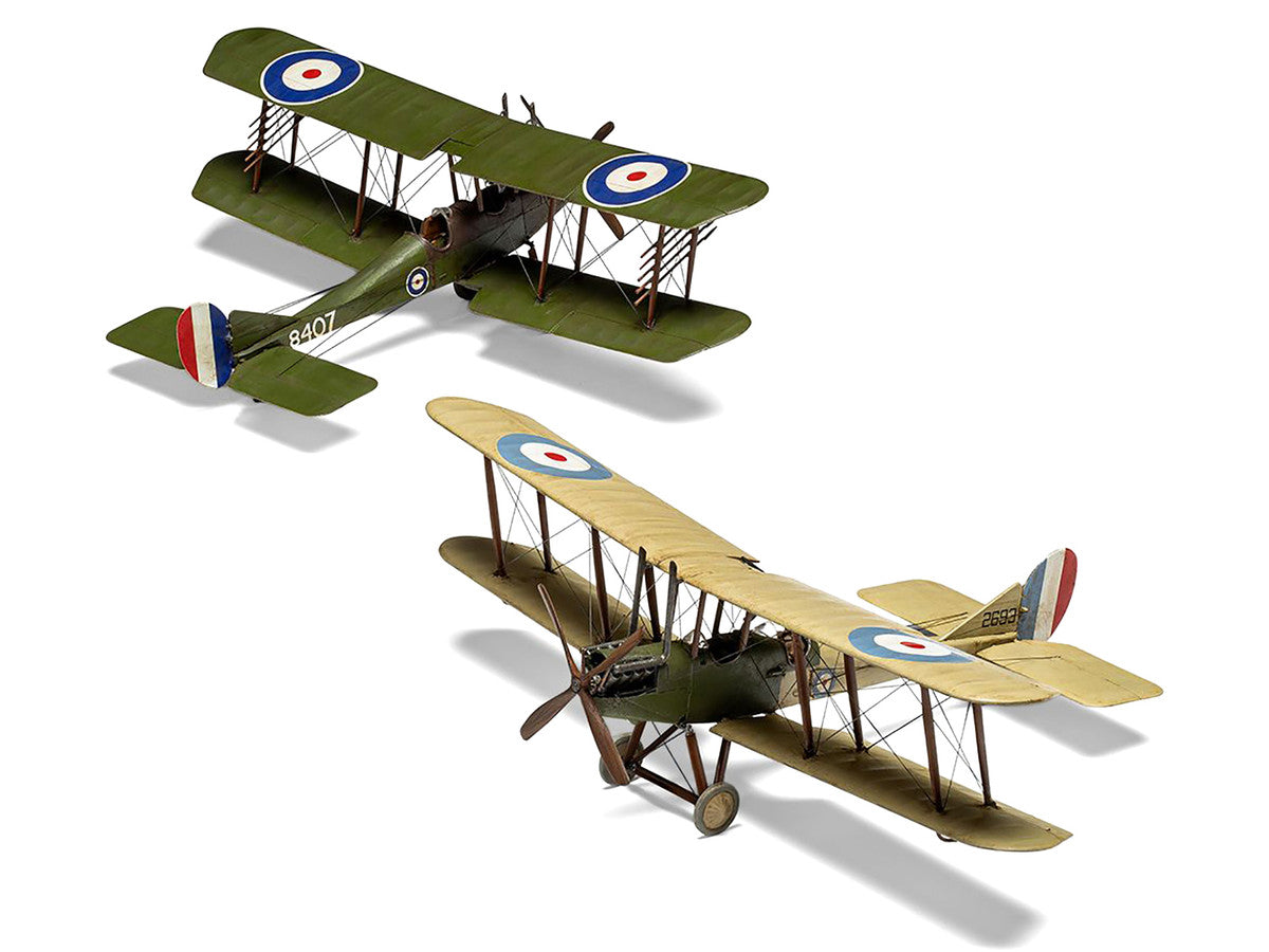 Level 2 Model Kit Royal Aircraft Factory BE2c Aircraft with 2 Scheme Options 1/72 Scale Plastic Model Kit by Airfix LuxuryLifeWay Online Store