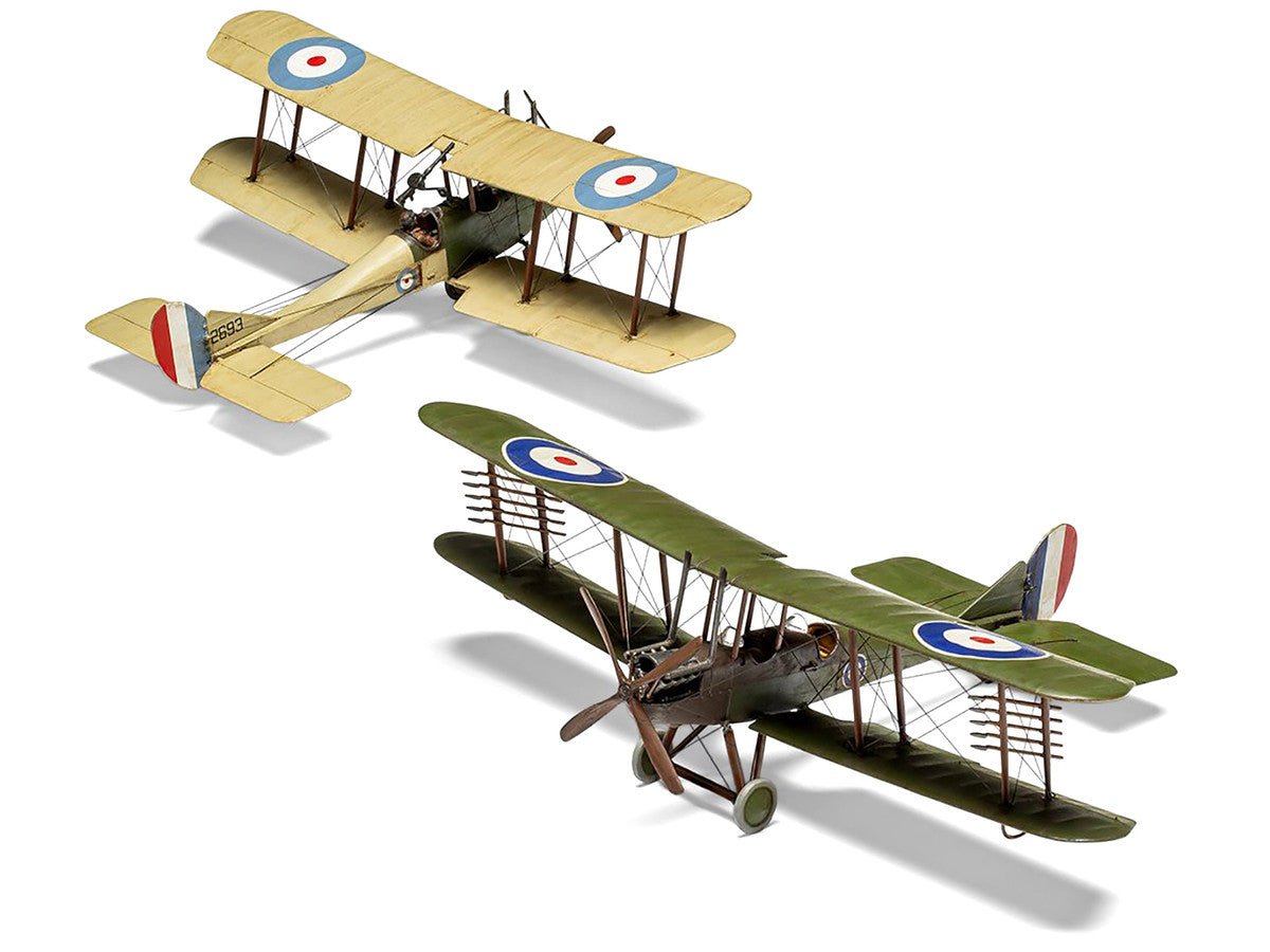 Level 2 Model Kit Royal Aircraft Factory BE2c Aircraft with 2 Scheme Options 1/72 Scale Plastic Model Kit by Airfix LuxuryLifeWay Online Store