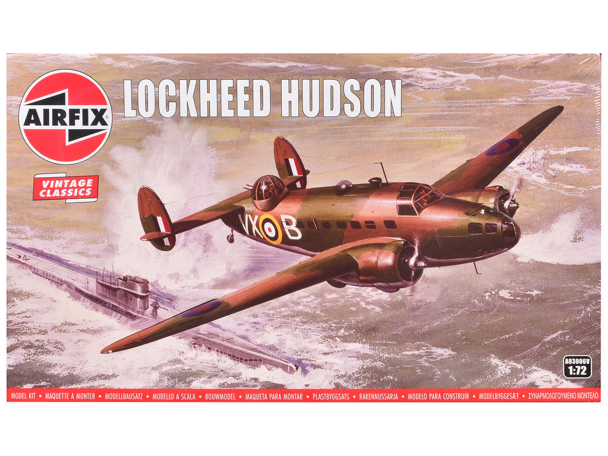 Level 2 Model Kit Lockheed Hudson Light Bomber Aircraft 1/72 Plastic Model Kit by Airfix LuxuryLifeWay Online Store