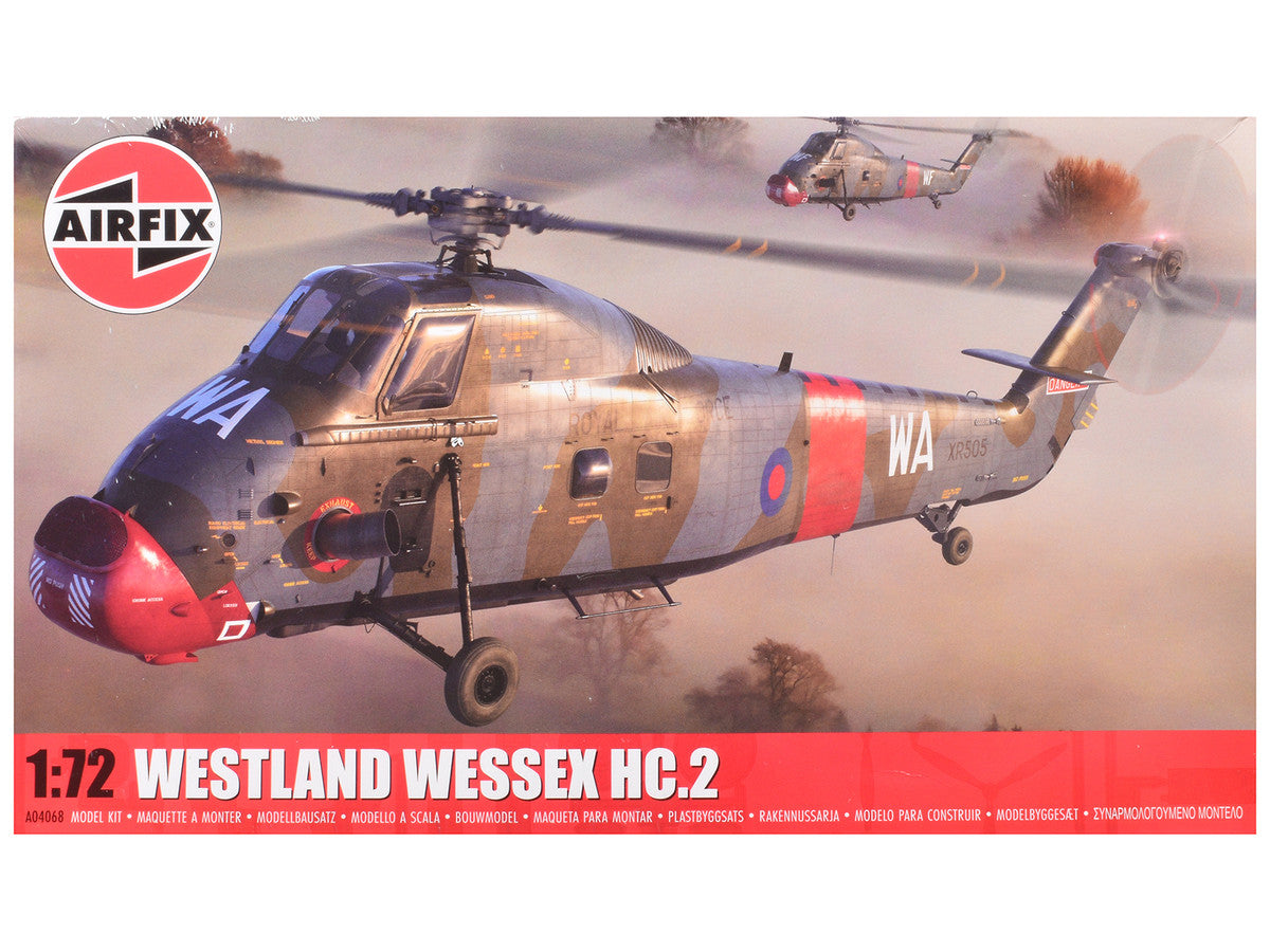Level 2 Model Kit Westland Wessex HC.2 Helicopter with 3 Scheme Options 1/72 Plastic Model Kit by Airfix LuxuryLifeWay Online Store
