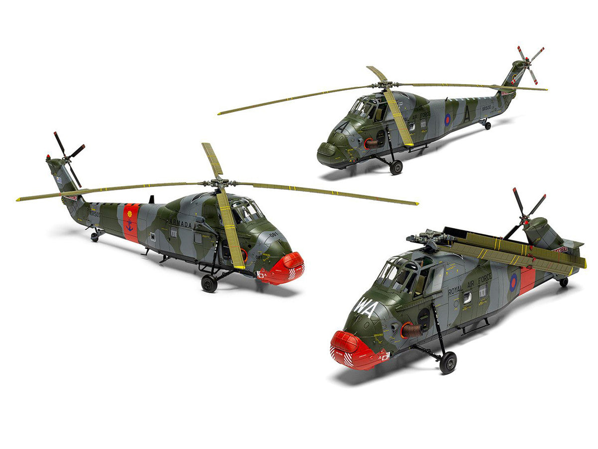 Level 2 Model Kit Westland Wessex HC.2 Helicopter with 3 Scheme Options 1/72 Plastic Model Kit by Airfix LuxuryLifeWay Online Store