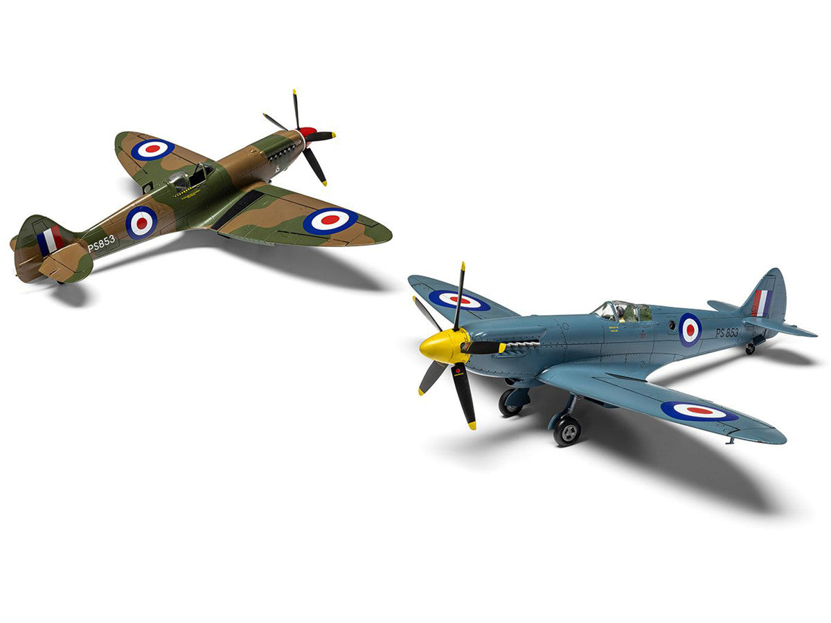 Level 2 Model Kit Supermarine Spitfire PR.XIX Fighter Aircraft with 3 Scheme Options 1/48 Plastic Model Kit by Airfix LuxuryLifeWay Online Store