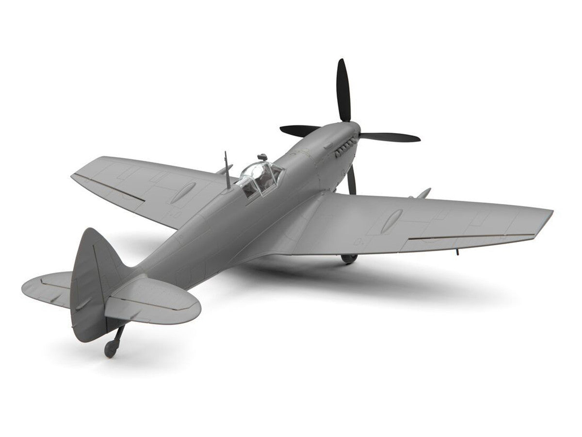 Level 2 Model Kit Supermarine Spitfire Mk.IXe Fighter Aircraft with 3 Scheme Options 1/48 Plastic Model Kit by Airfix LuxuryLifeWay Online Store