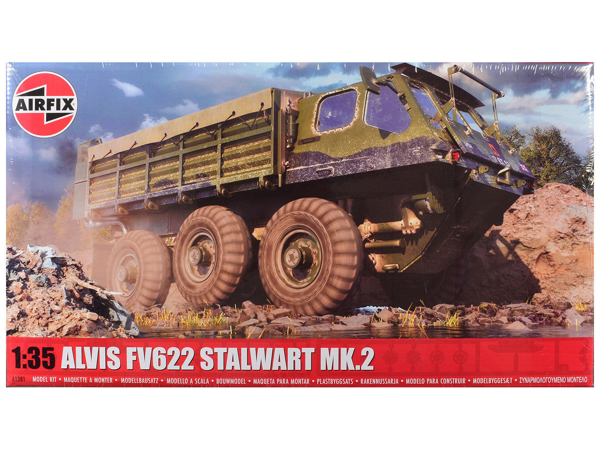 Level 3 Model Kit Alvis FV622 Stalwart Mk.2 Military Truck with 3 Scheme Options 1/35 Scale Plastic Model Kit by Airfix LuxuryLifeWay Online Store